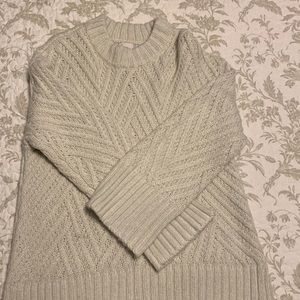 Cream knit sweater